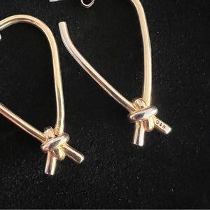 GILES & BROTHERS Long X Knot Earrings